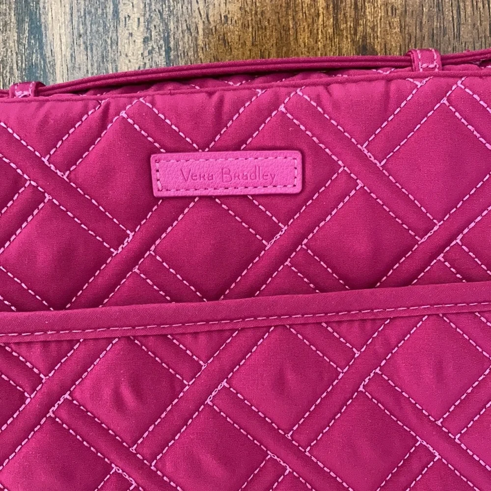 NEW Vera Bradley Laptop Organizer Case Slip Holder Passion Pink Office NWOT